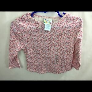 Gum Balls Girls 2T Flowered  tee shirt NWT